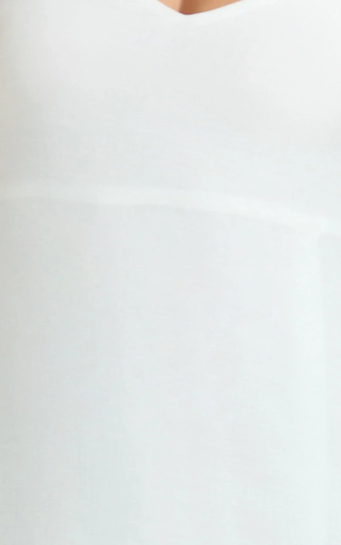 Collins Maxi Dress - V Neck Dropped Waist Gathered Maxi Dress in Off White