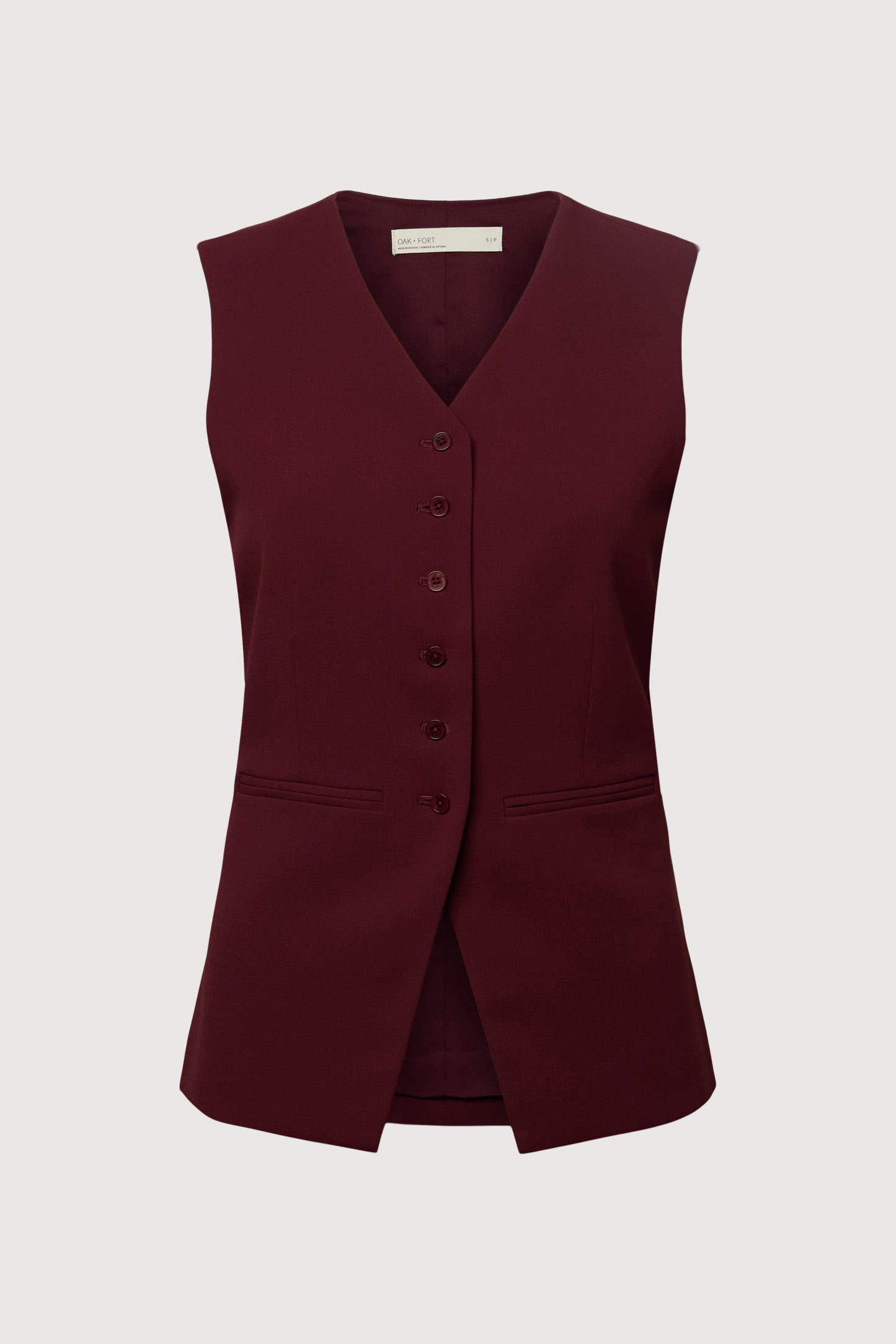BUTTON FRONT SUITING VEST