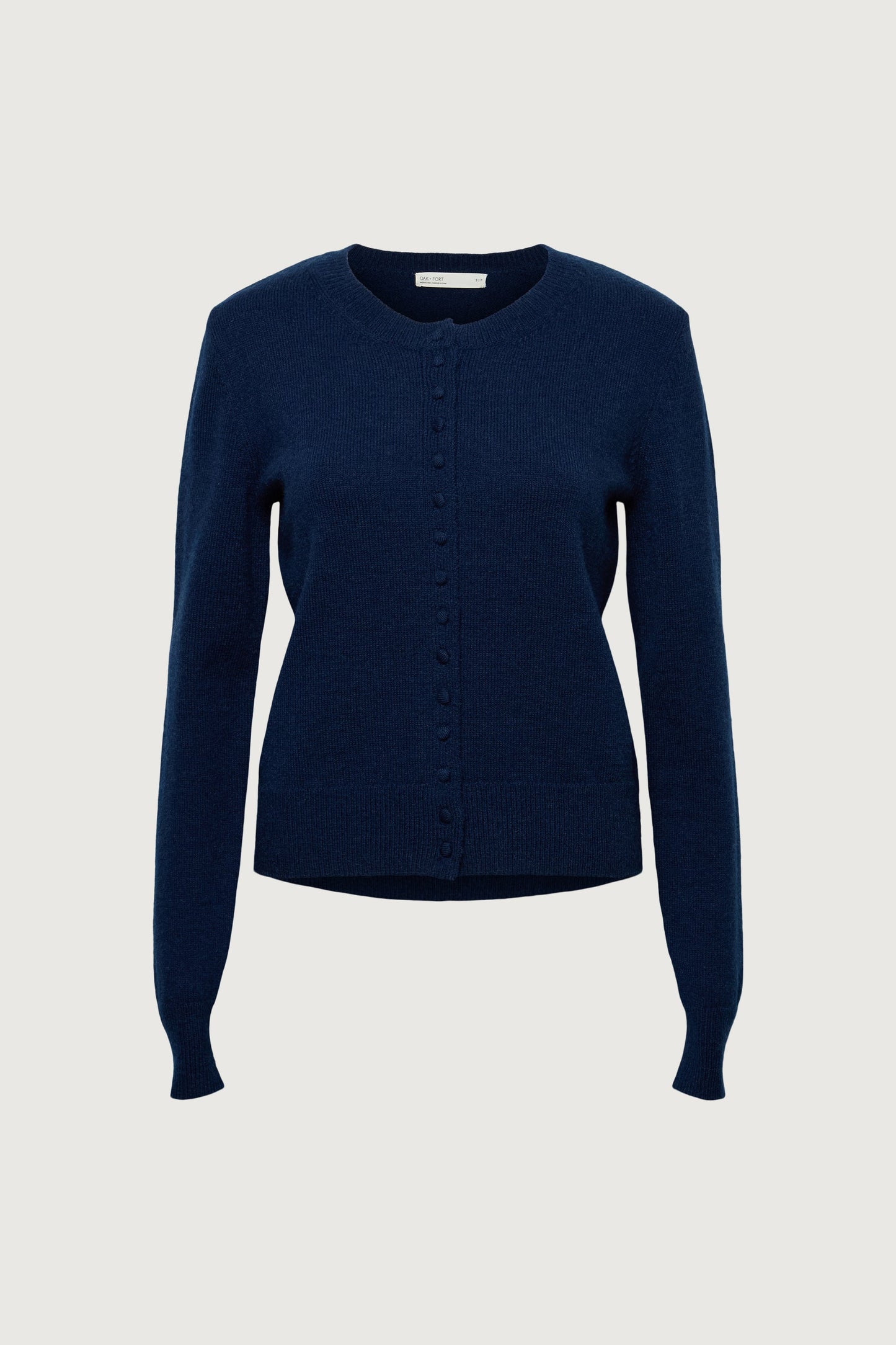CLASSIC FIT CARDIGAN WITH COVERED BUTTONS
