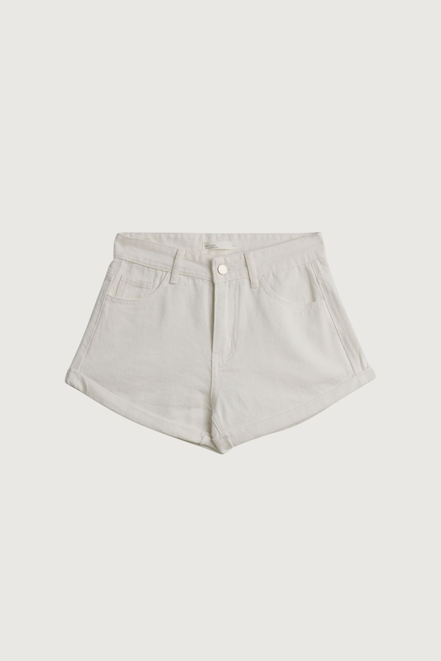 COTTON SHORT WITH CUFF DETAIL