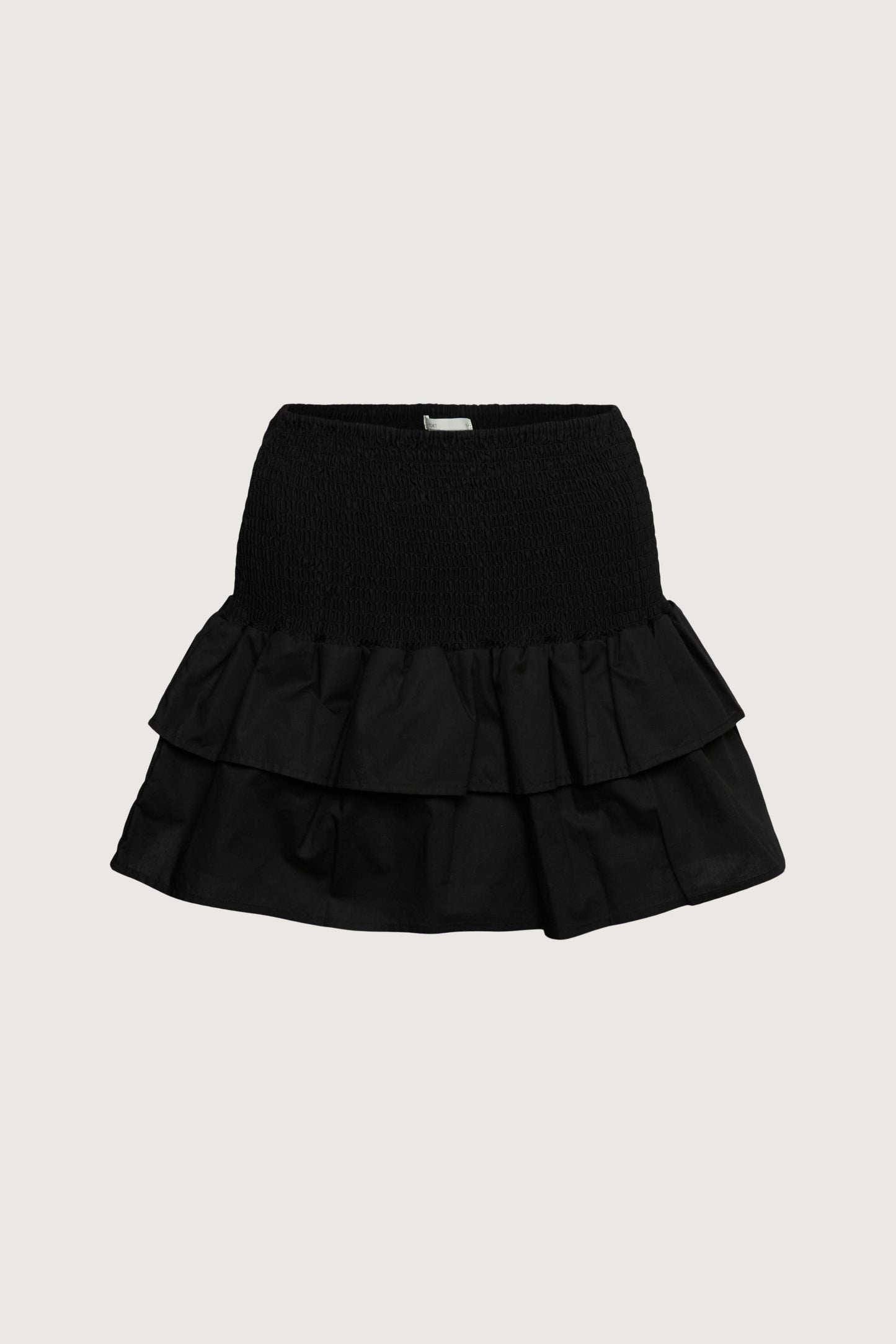 SMOCKED TIERED MINI SKORT