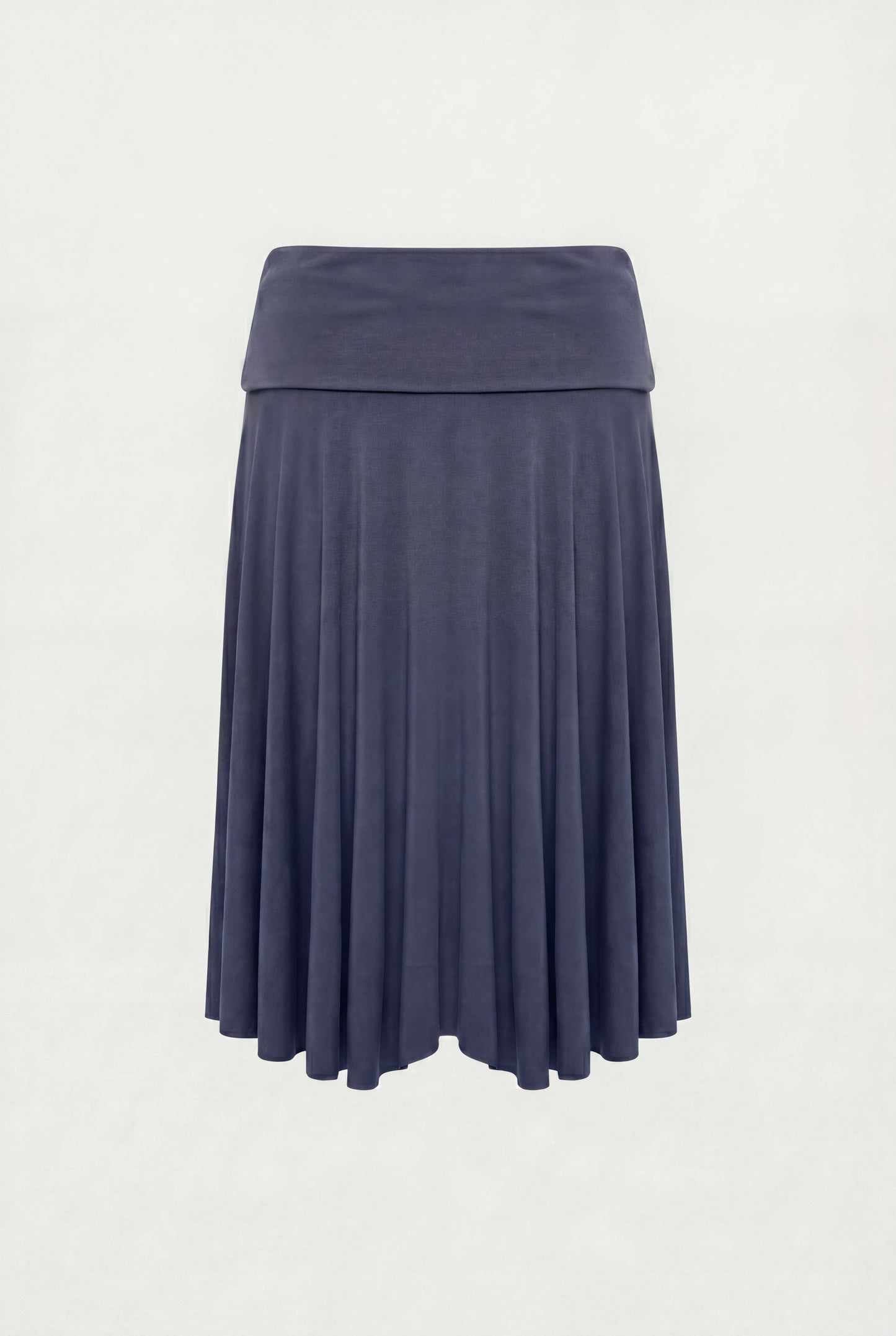 2-WAY RUCHED WAIST MIDI SKIRT
