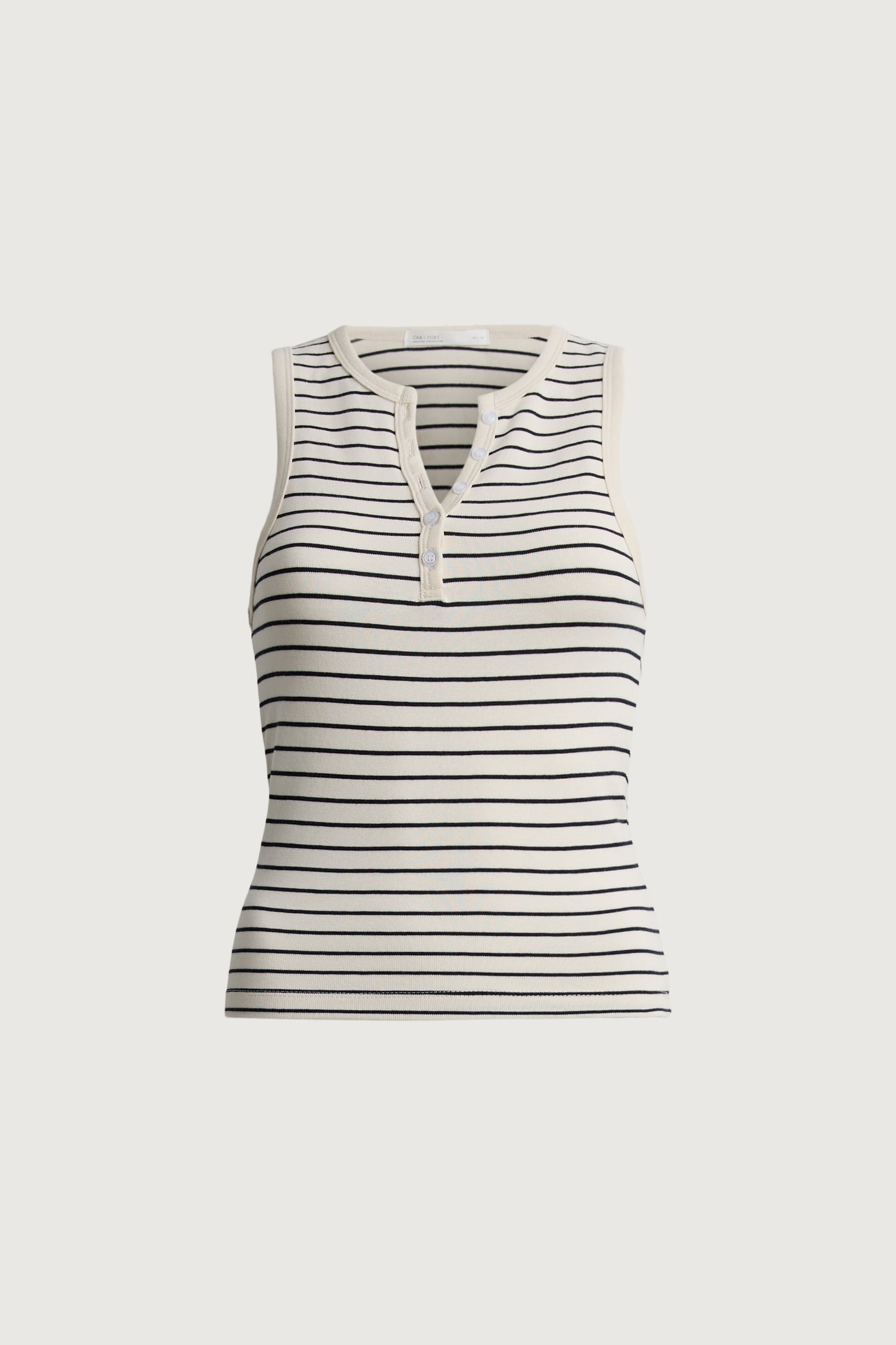 STRIPED RIBBED TANK TOP