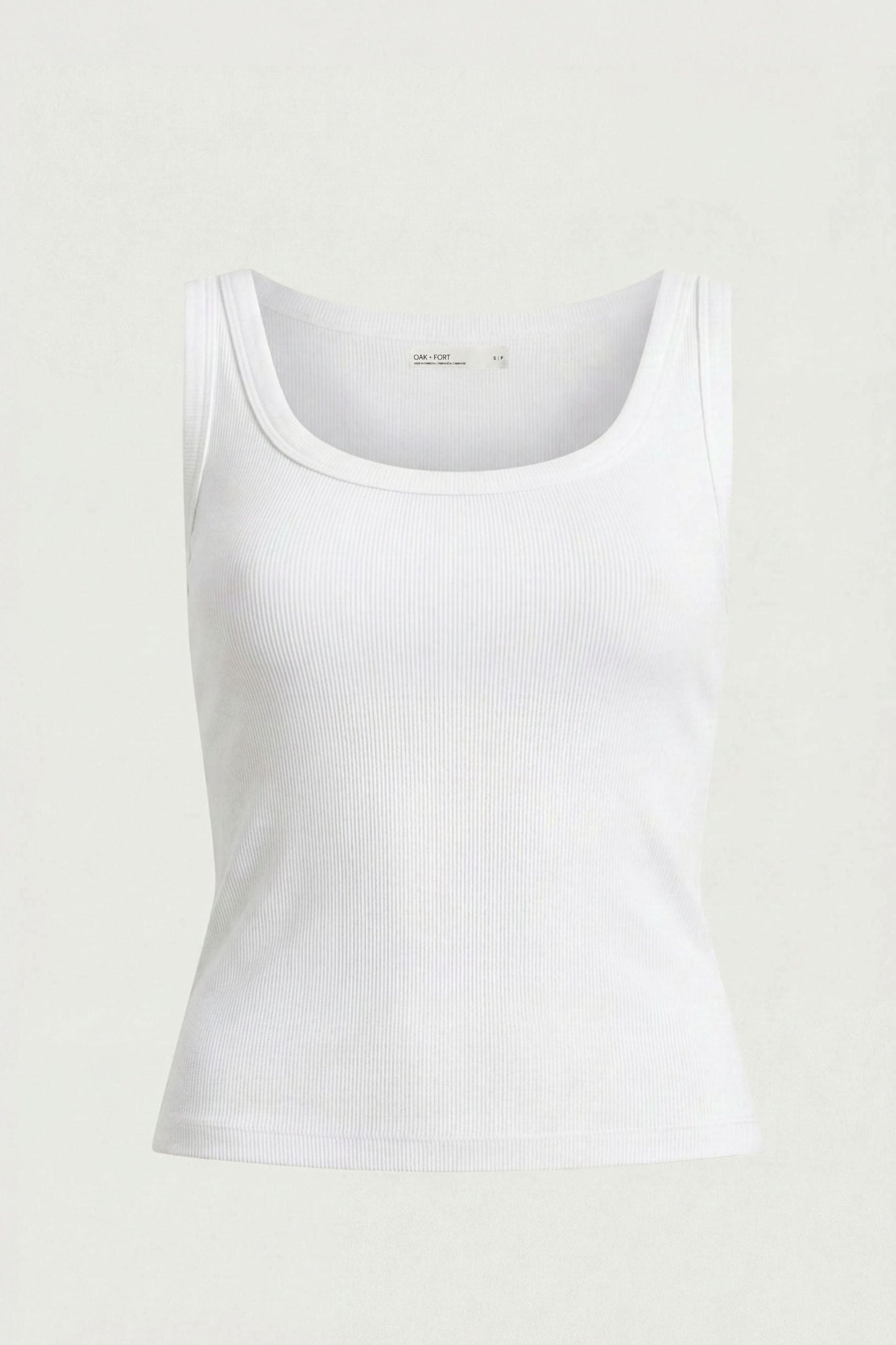 RIBBED SCOOPED NECK TANK