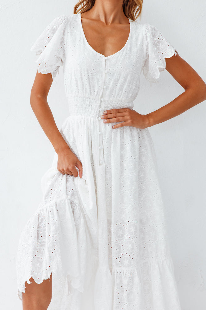Chania Maxi Dress White
