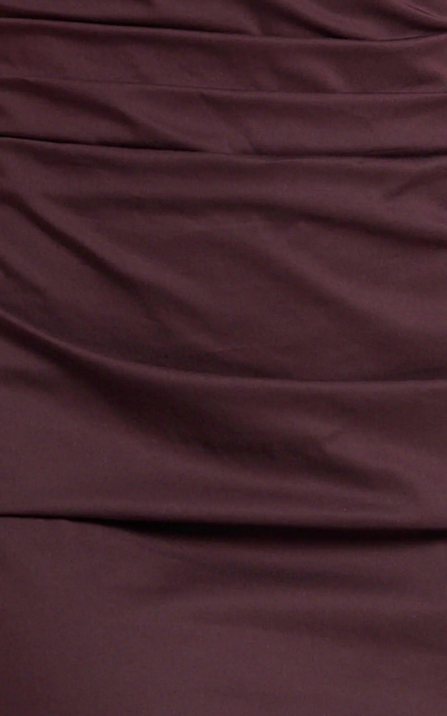 Cleo Mini Dress - Off Shoulder Ruched Bodycon Dress in Chocolate