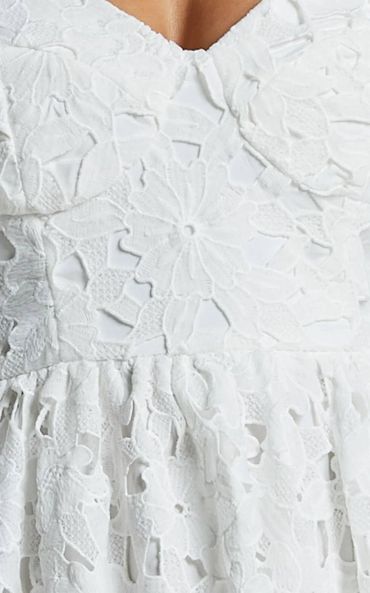 Deborah Midi Dress - Strappy Sweetheart Neck Corset Lace Dress in White