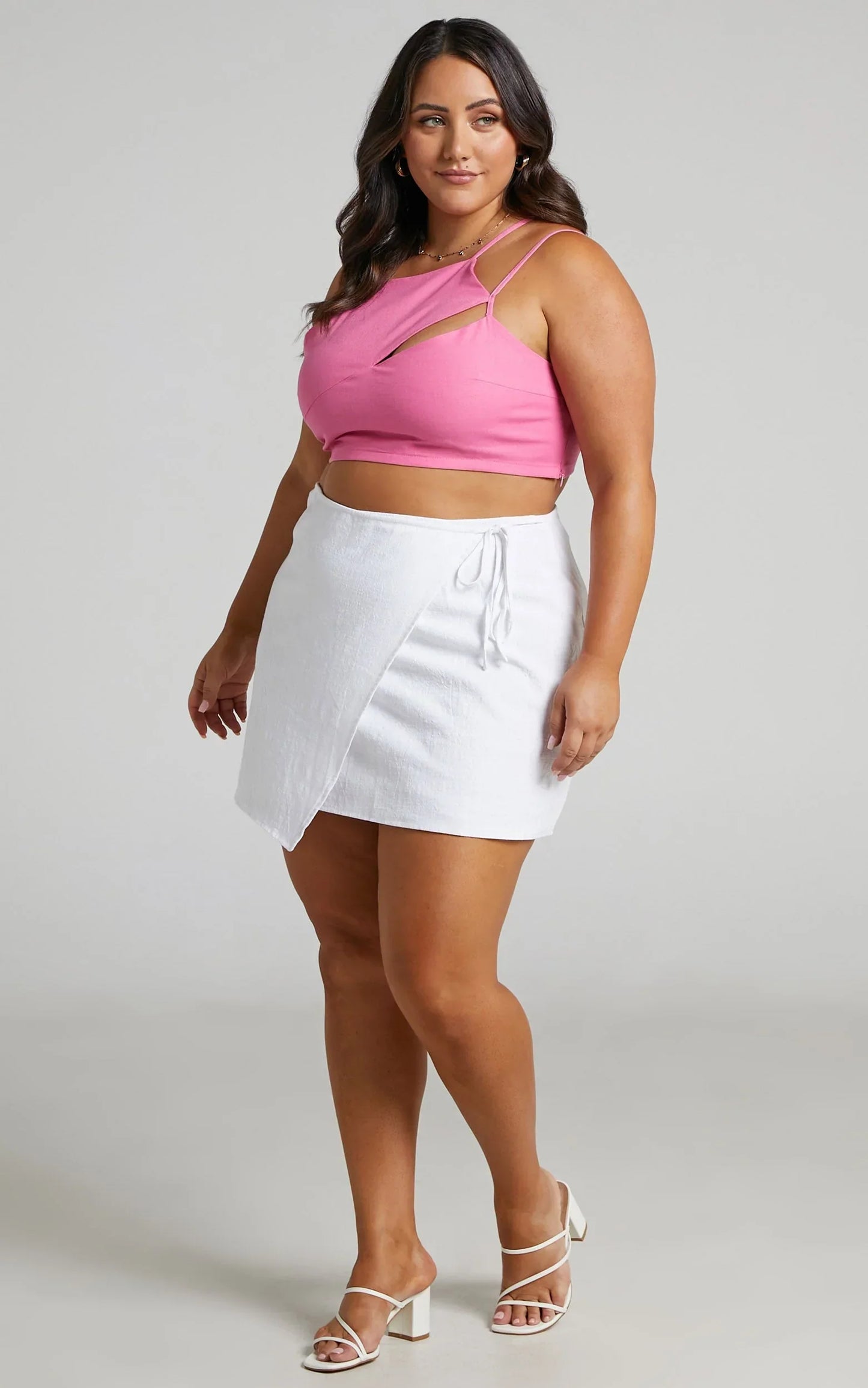 Chevy Mini Skirt - Wrap Skirt in White