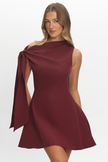 It’s A Match Mini Dress Burgundy