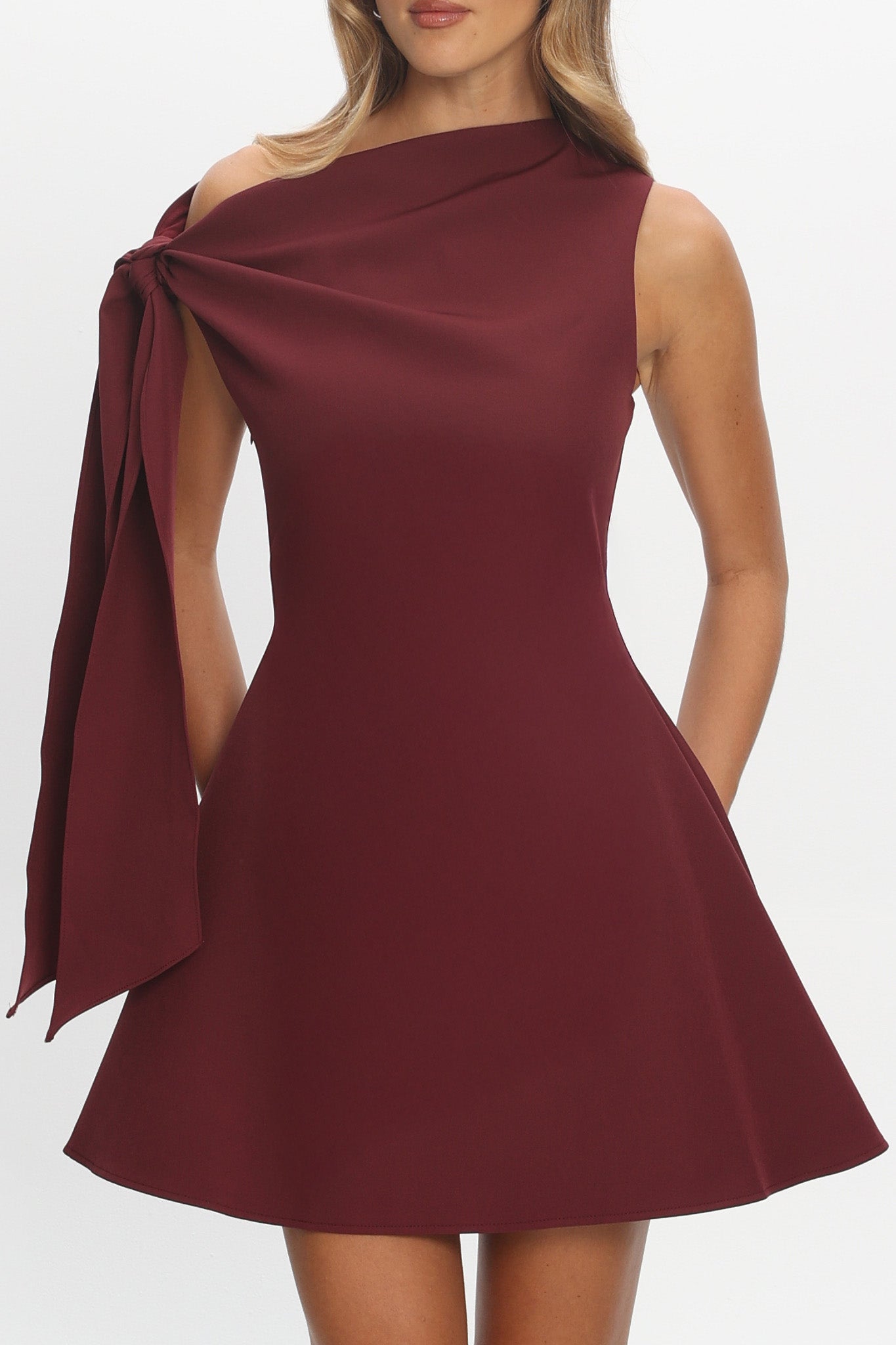 It’s A Match Mini Dress Burgundy