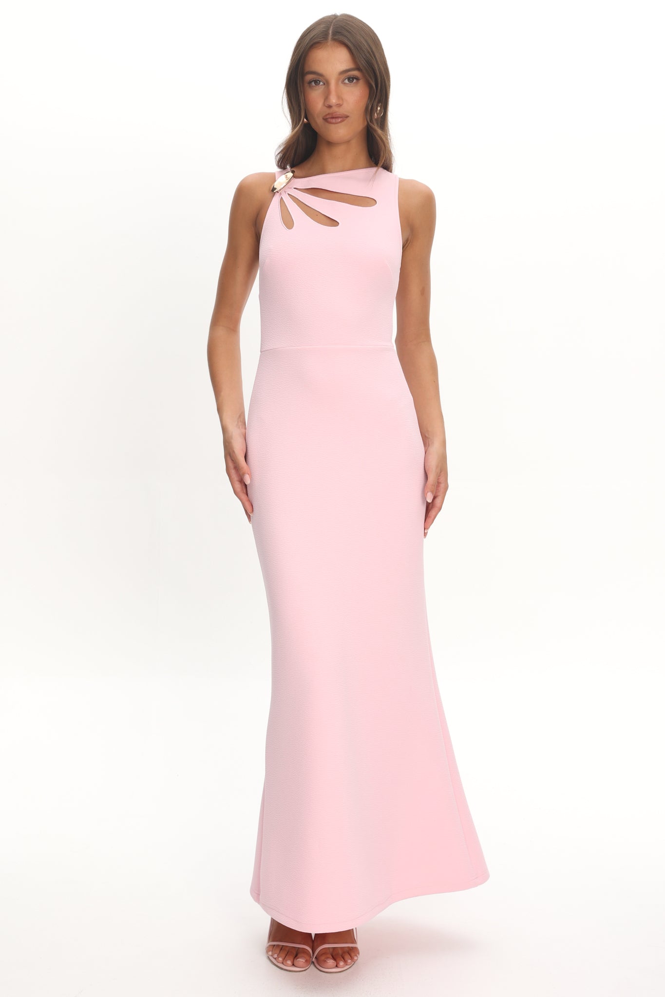 Antwerp Cut-Out Bust Maxi Dress Pink