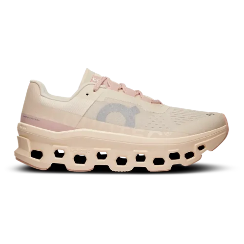 On Cloudmonster-Tan/Pink