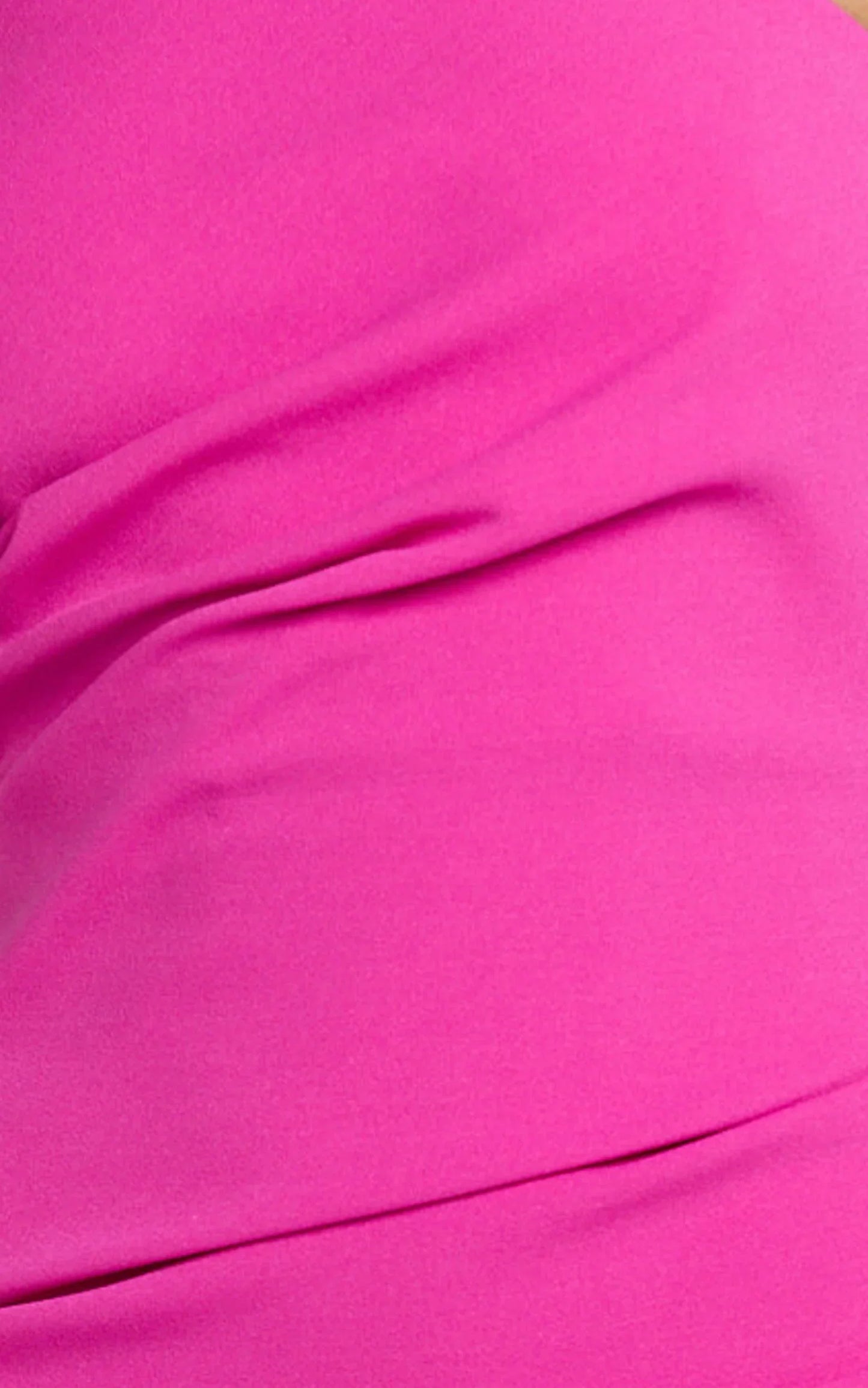 Calanthe Midi Dress - Strapless Tuck Detail Dress in Orchid