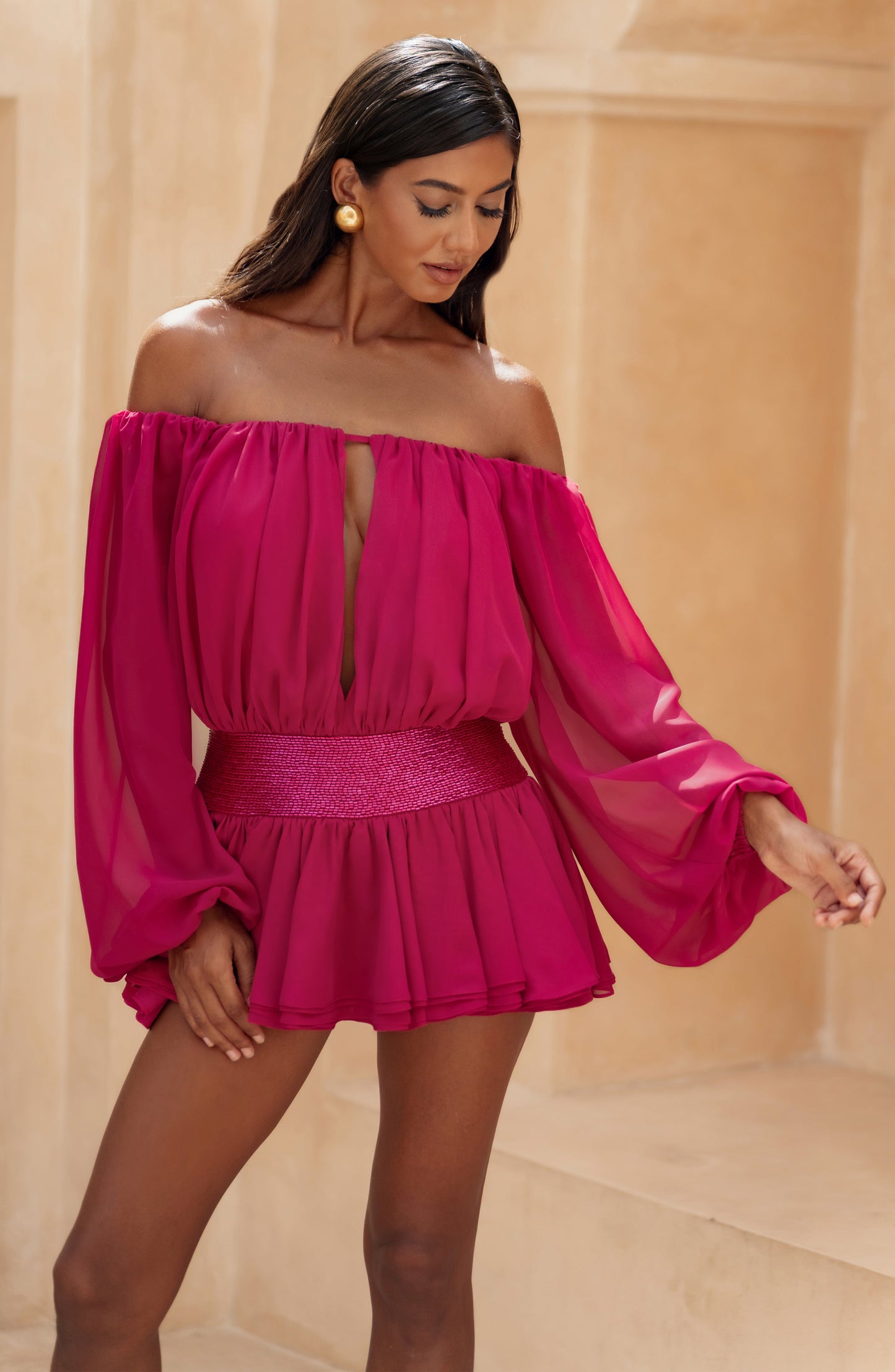 Deja Playsuit - Raspberry