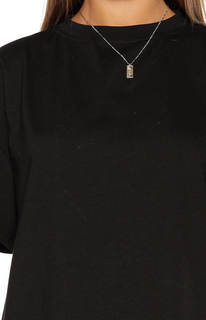 Alba Plain Black Tee