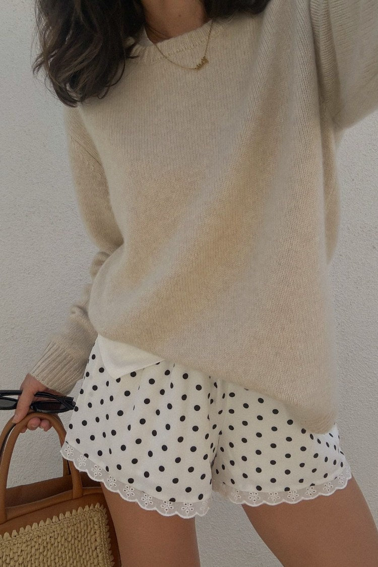Arnie White Polka Dot Shorts