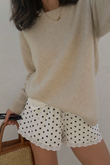 Arnie White Polka Dot Shorts