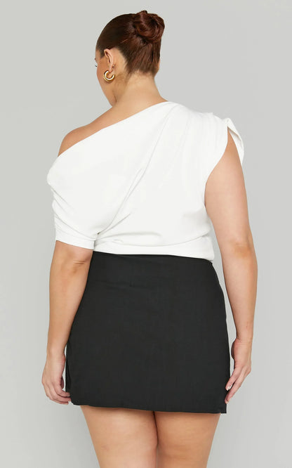 Chevy Mini Skirt - Wrap Skirt in Black