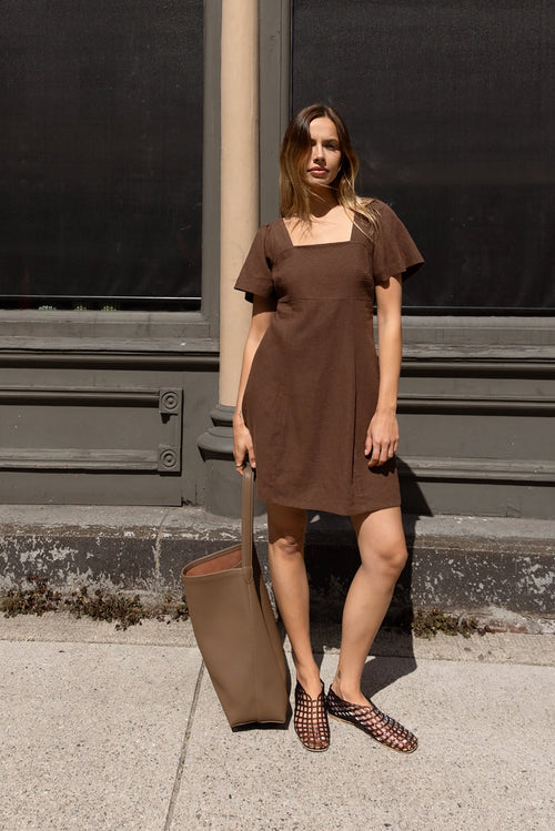 AMELIA LEATHER TOTE BAG