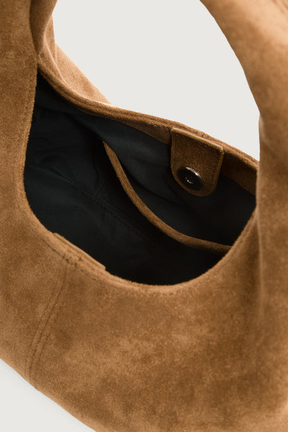 DEMI SHOULDER BAG IN VEGAN SUEDE