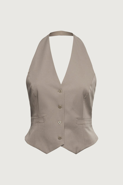 HALTER SUITING VEST