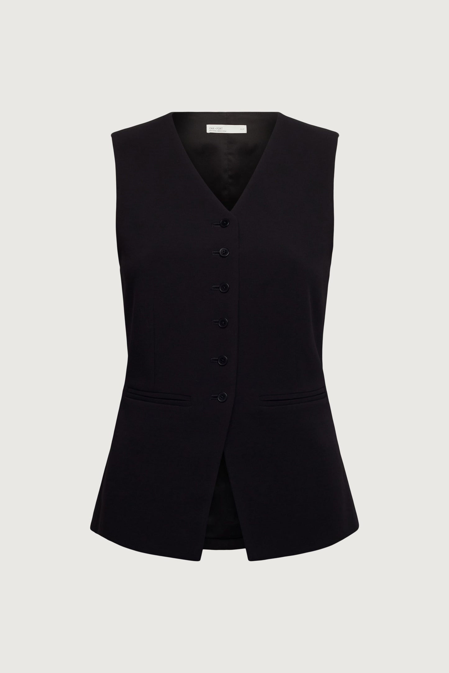 BUTTON FRONT SUITING VEST