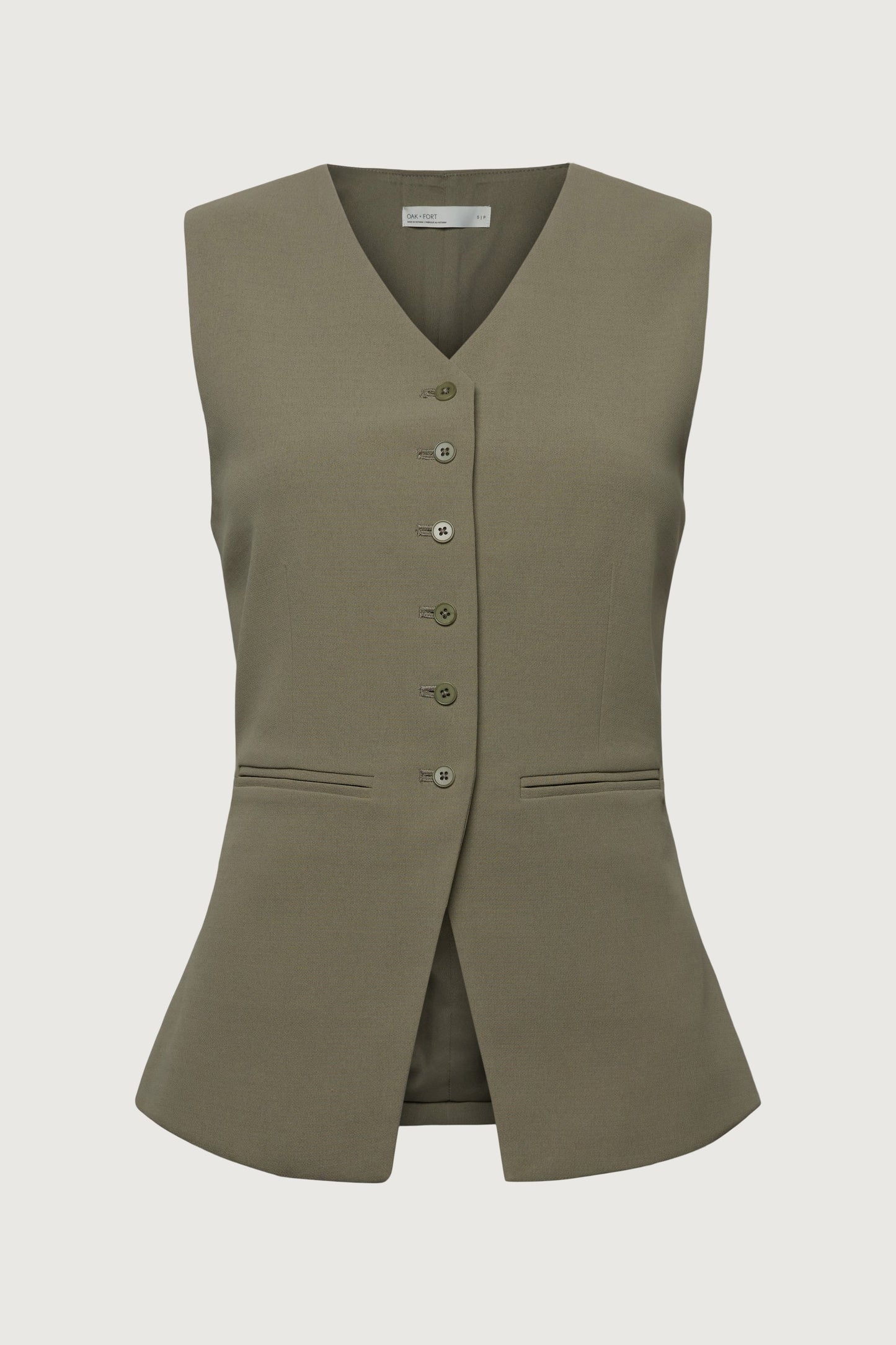 BUTTON FRONT SUITING VEST