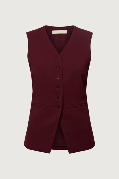 BUTTON FRONT SUITING VEST