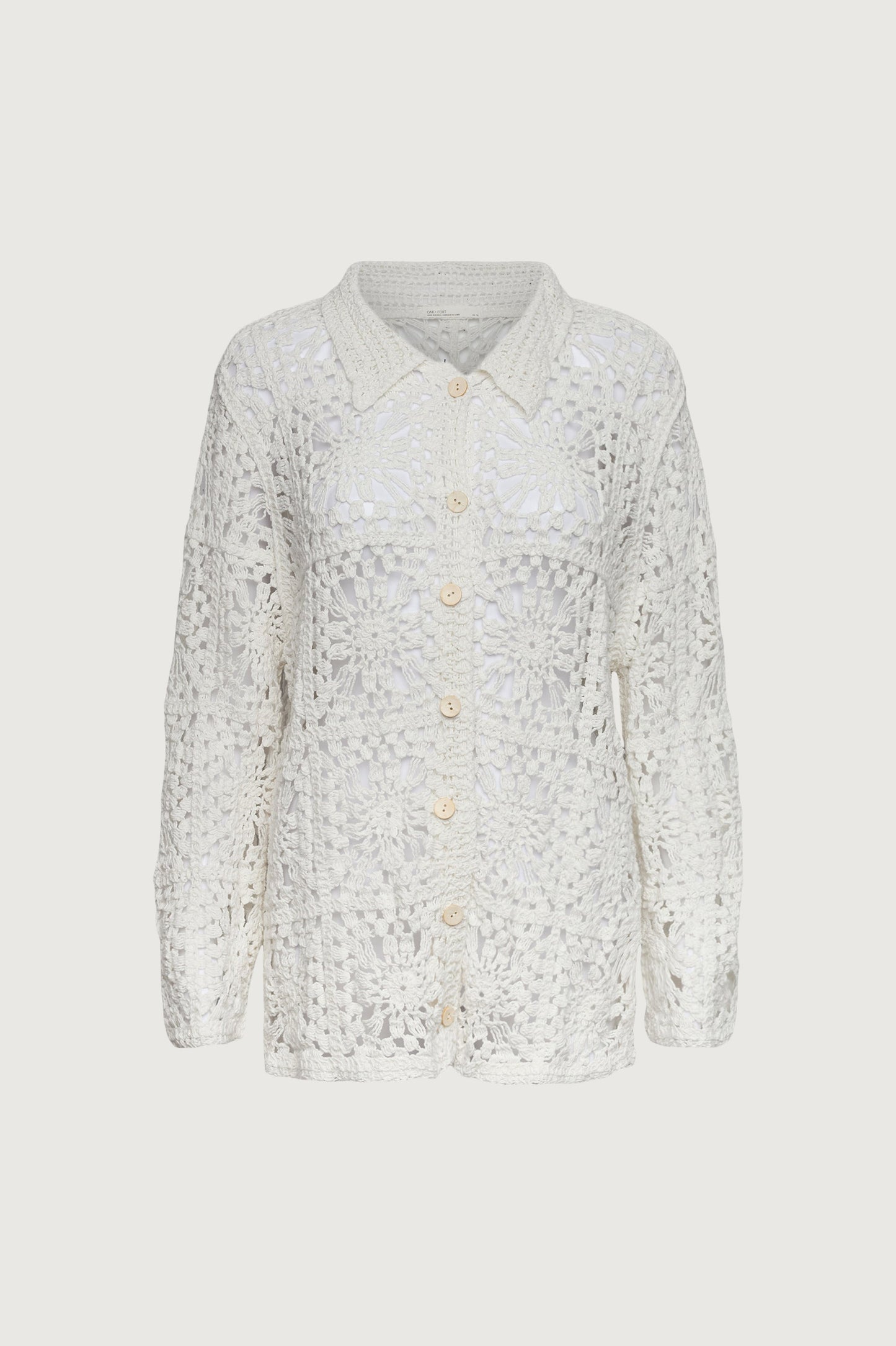 CROCHET BUTTON UP SHIRT