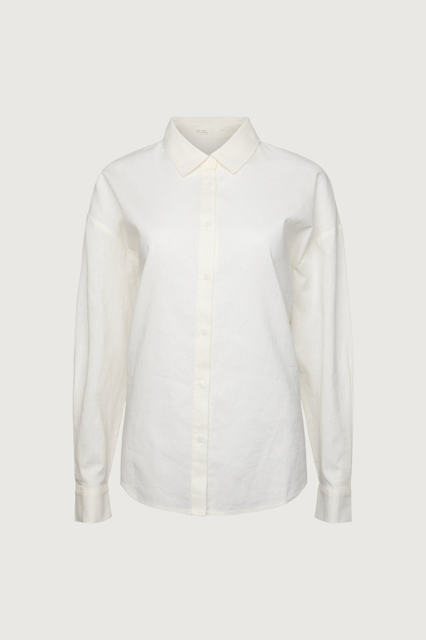 LINEN BLEND BUTTON UP SHIRT