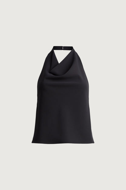 HALTER COWL NECK TOP