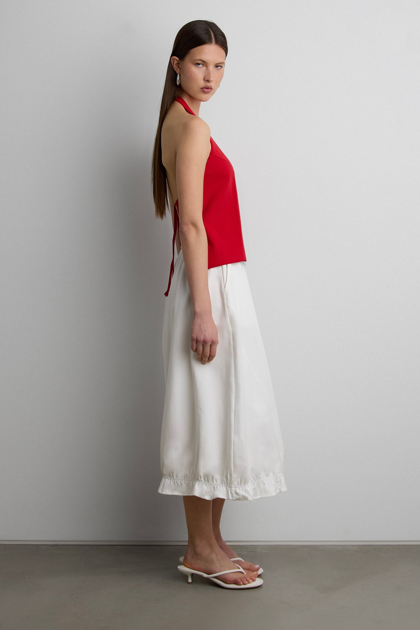 HALTER OPEN BACK TANK TOP