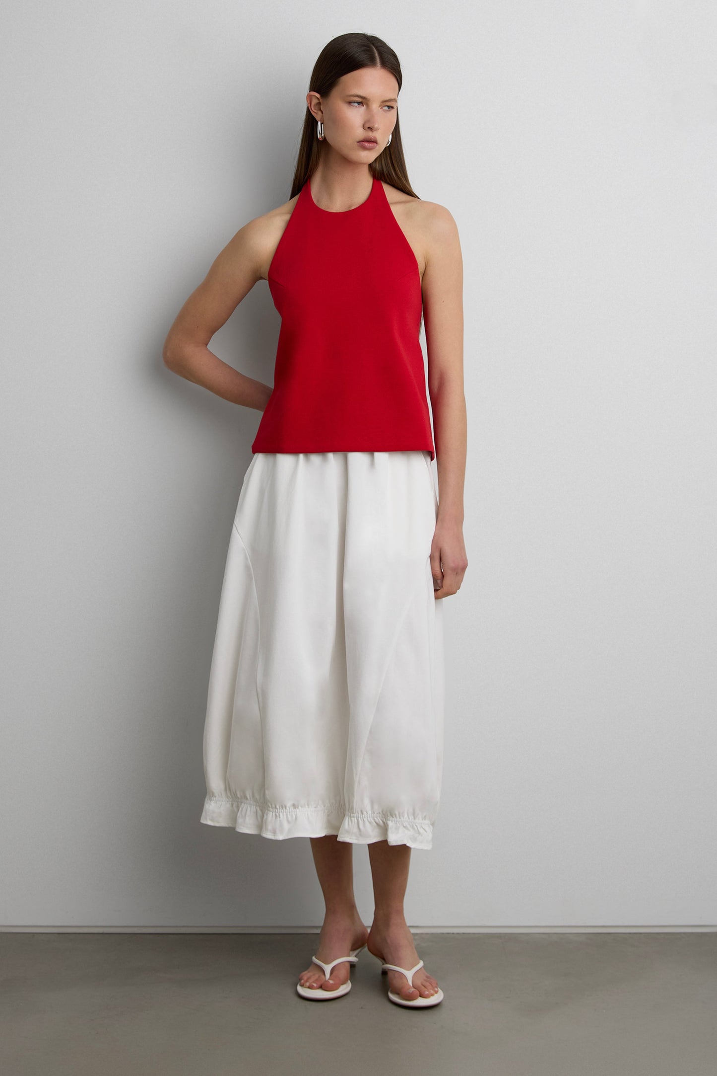 HALTER OPEN BACK TANK TOP