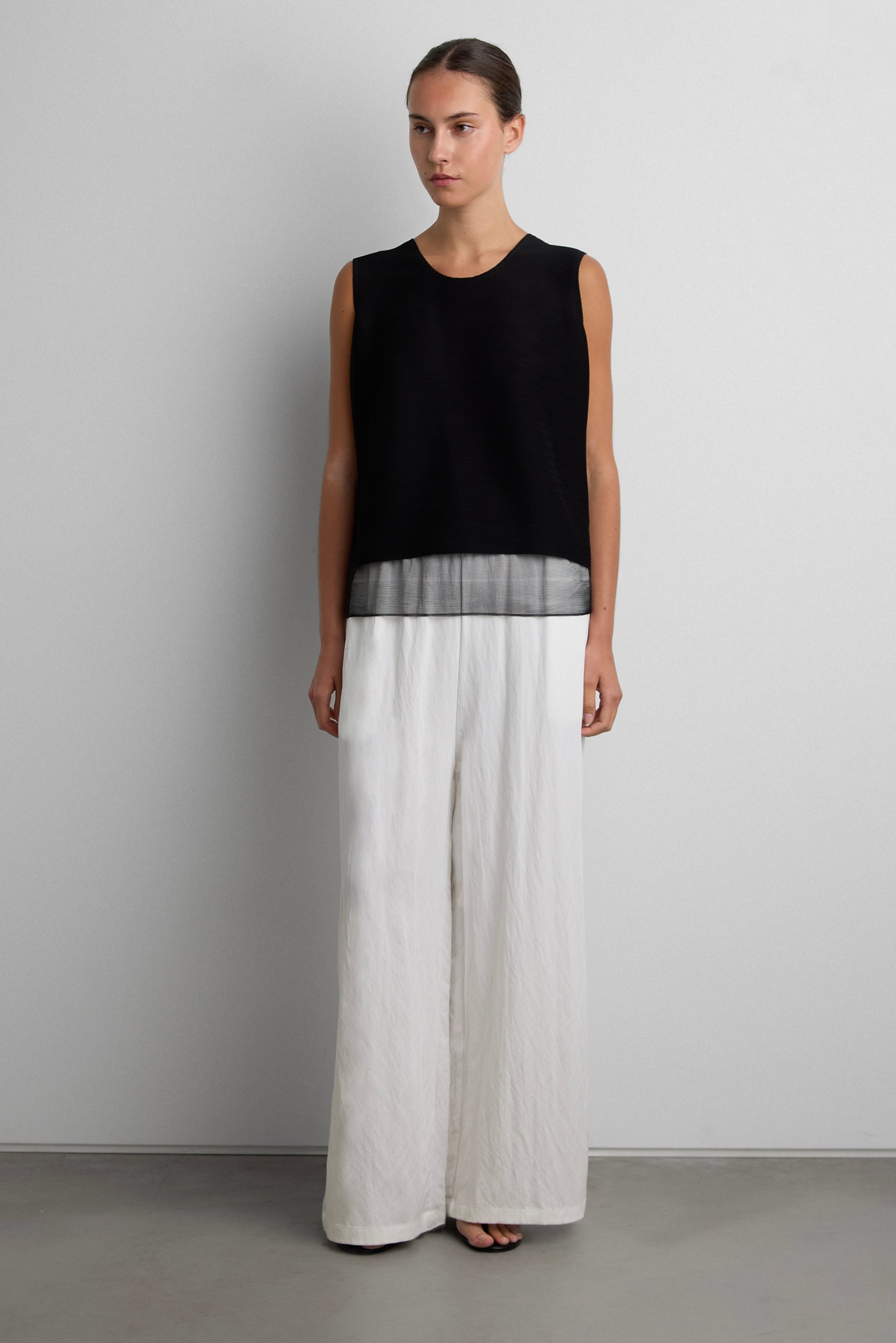 OVERSIZED PLISSE TOP