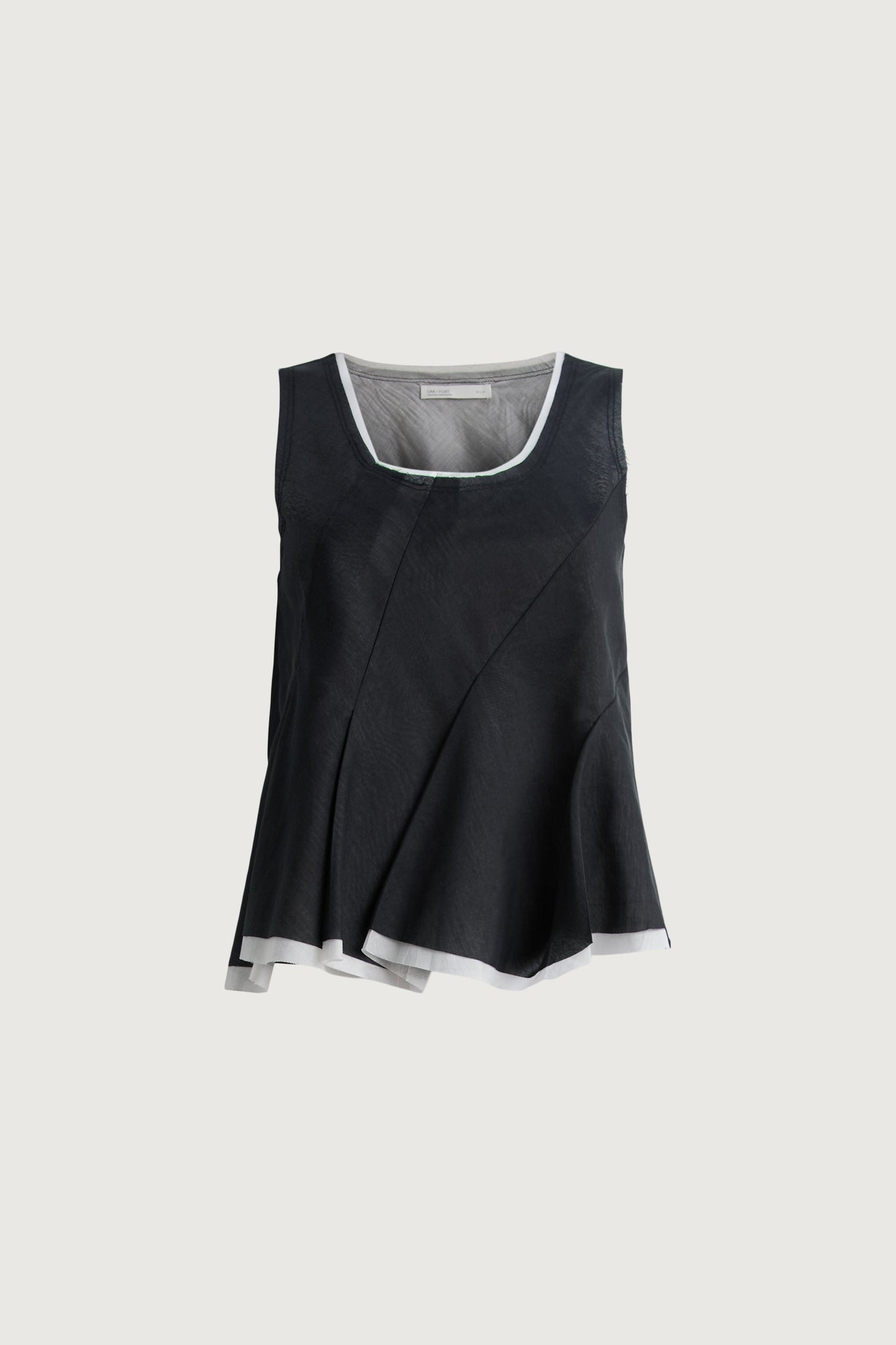 SHEER PEPLUM TOP