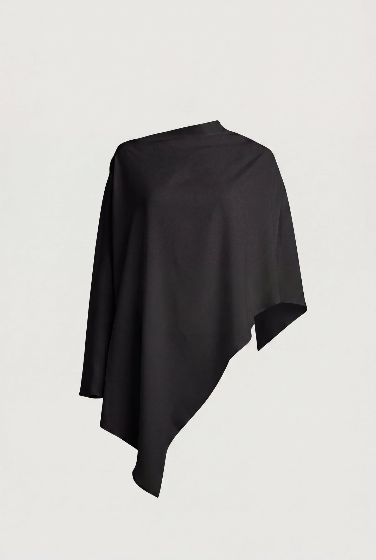 ASYMMETRICAL DRAPE CAPE TOP
