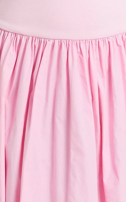 Cheyenne Maxi Dress - Strapless A Line Dress in Pink