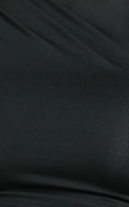 Dixie Maxi Dress - One Sleeve Cut Out Bodycon Dress in Black