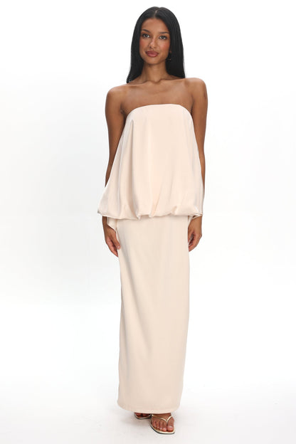 Kellaan Balloon Top Maxi Dress Oyster