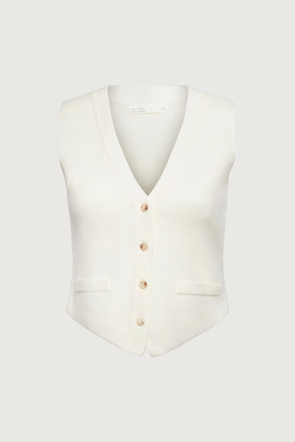BUTTON FRONT KNIT VEST