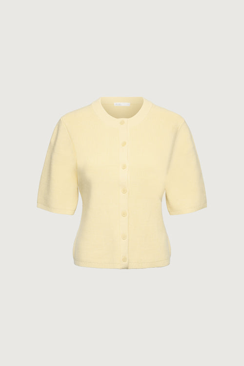QUARTER LENGTH SLEEVE BUTTON FRONT CARDIGAN