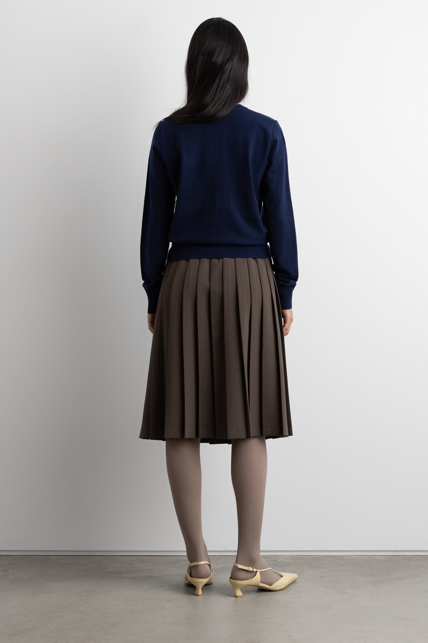 KNIT COVERED BUTTON FRONT CARDIGAN