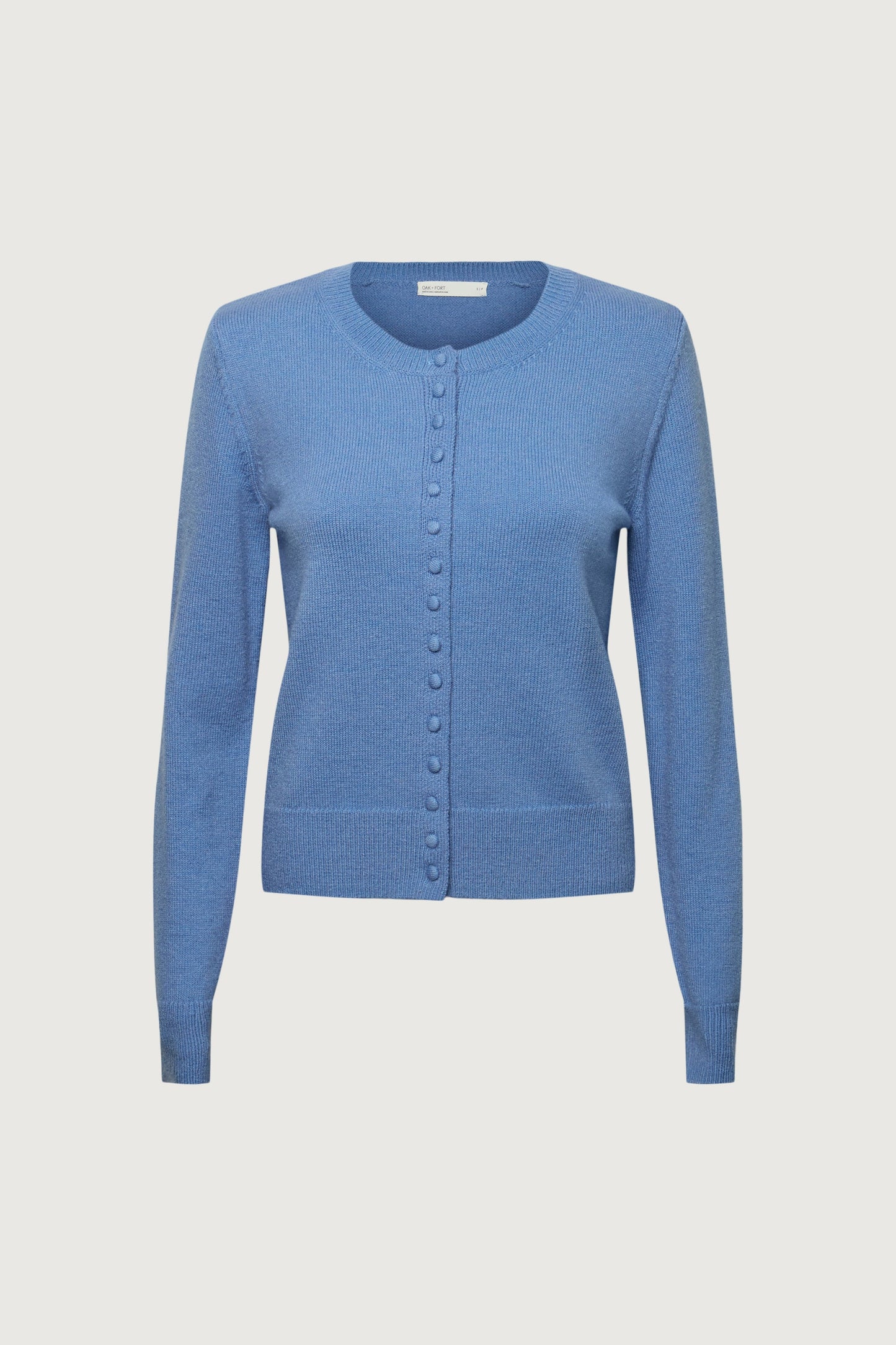 CLASSIC FIT CARDIGAN WITH COVERED BUTTONS