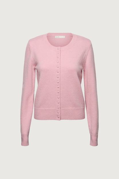 CLASSIC FIT CARDIGAN WITH COVERED BUTTONS