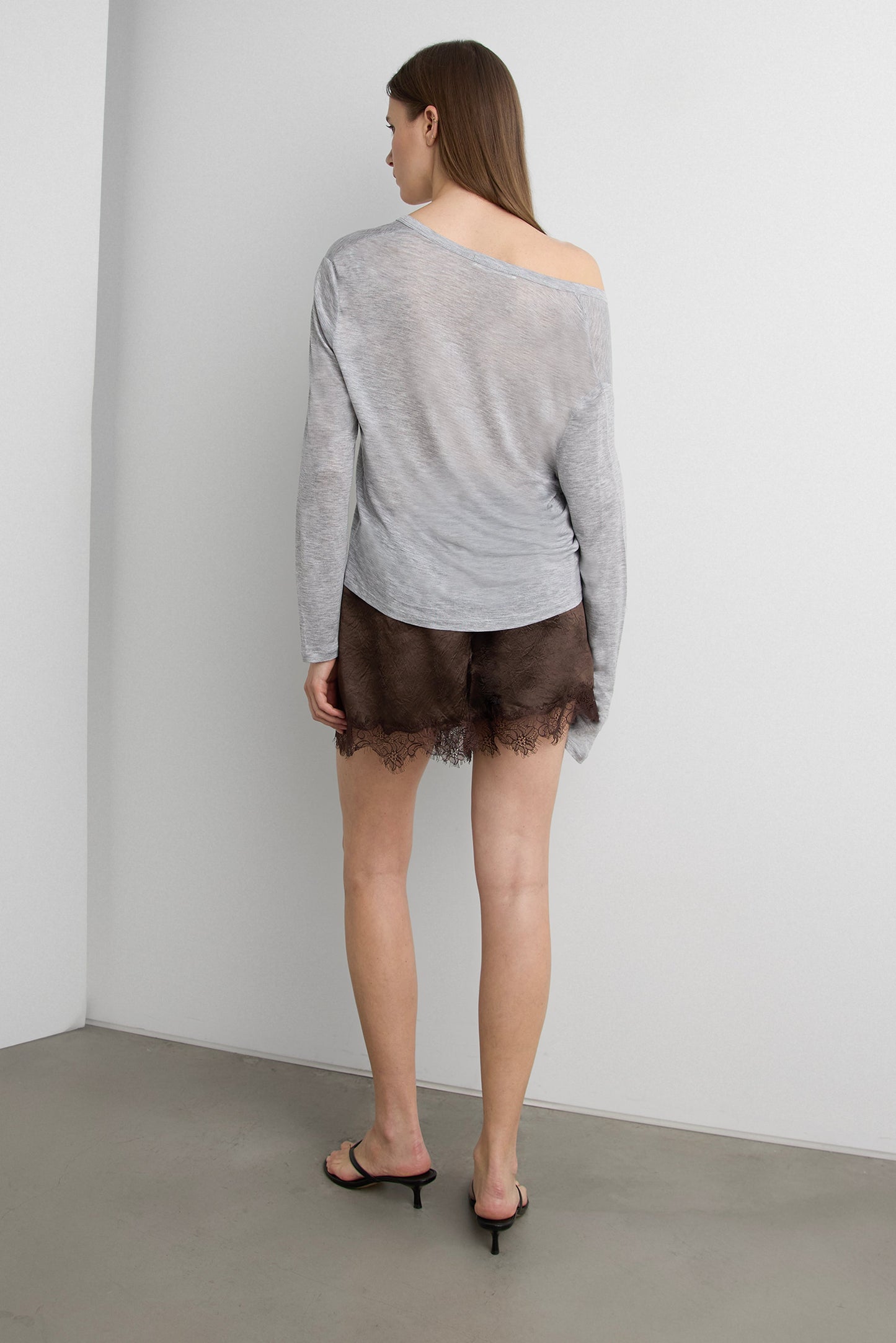 SHEER V-NECK CARDIGAN