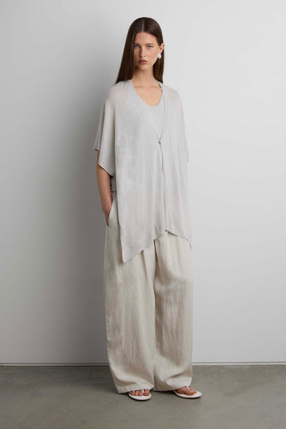 SHEER CARDIGAN WITH BUTTON FRONT