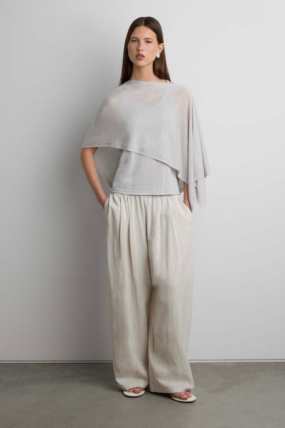 SHEER CARDIGAN WITH BUTTON FRONT