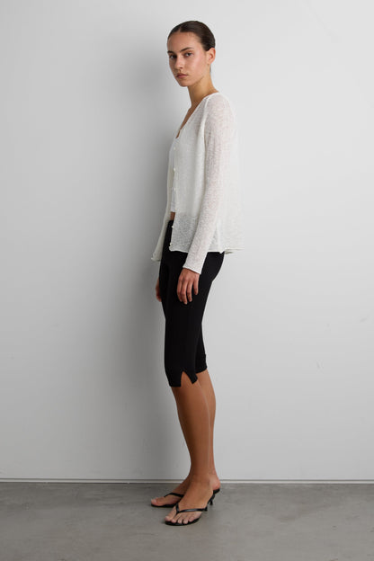 TEXTURED SHEER CARDIGAN