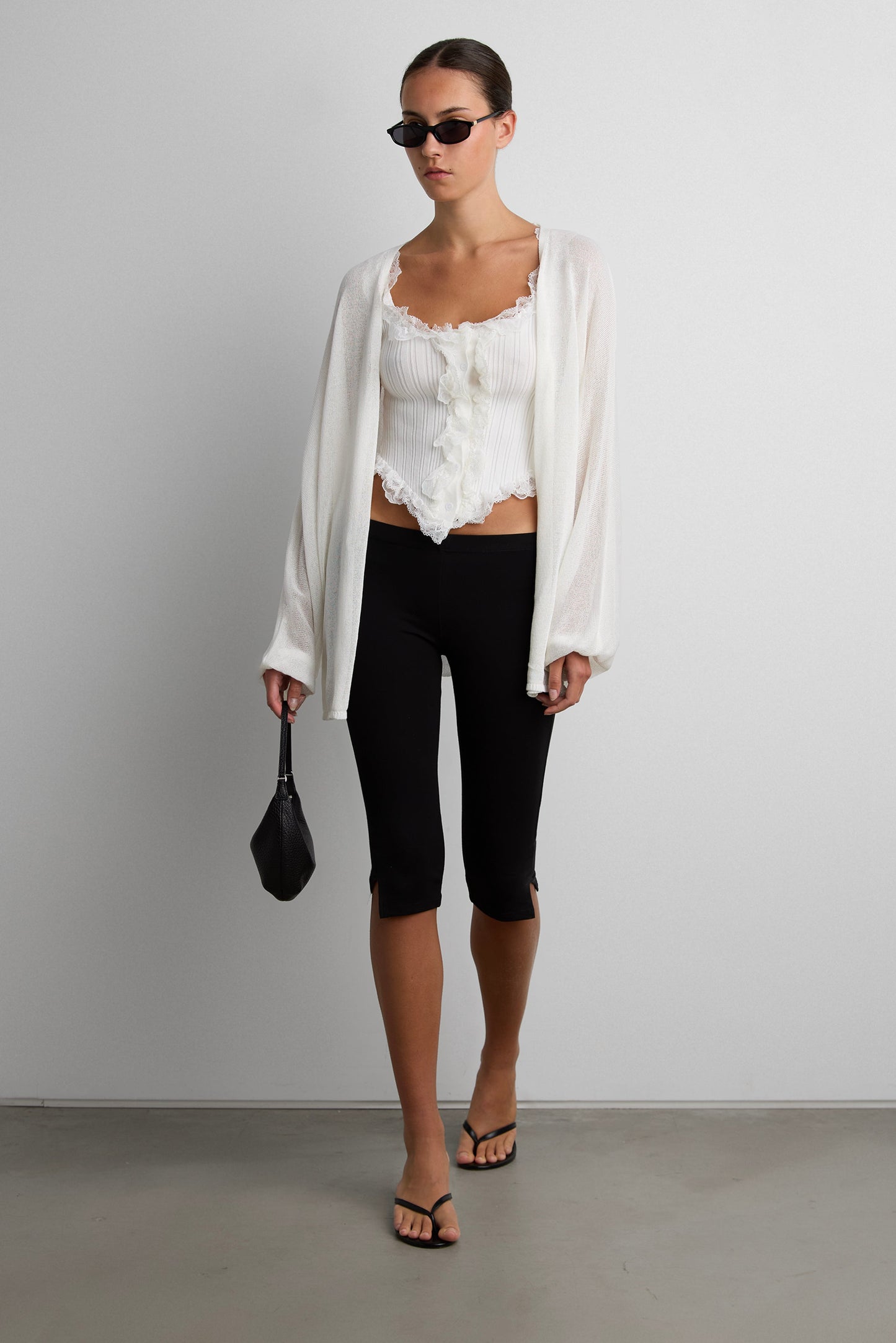 OVERSIZED SHEER CARDIGAN