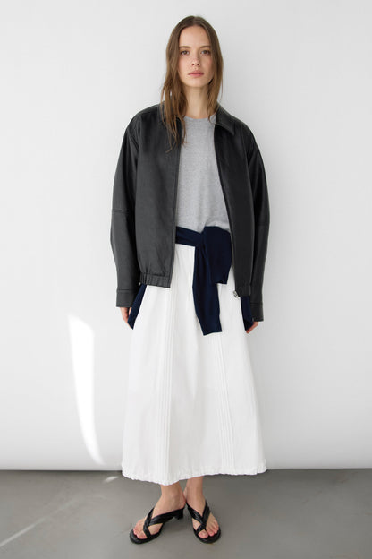 VEGAN LEATHER BOMBER JACKET